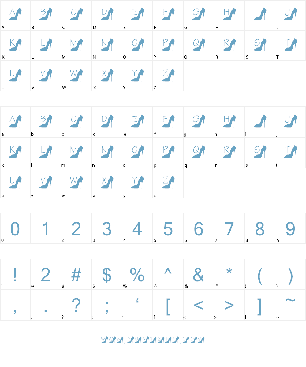 KR Kattitude Font Character